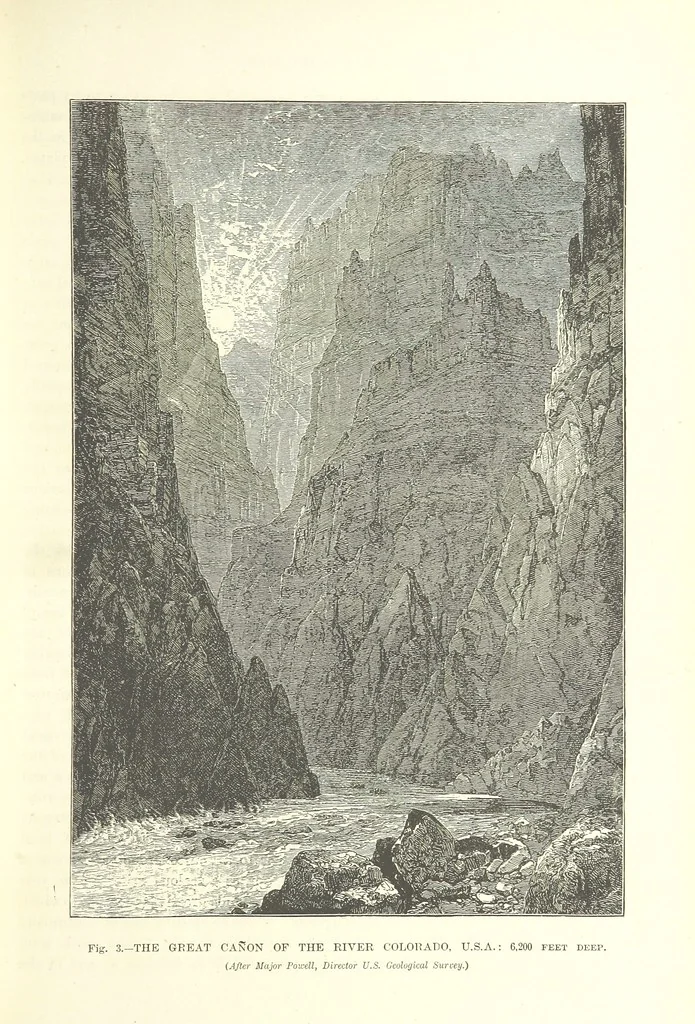 An illustration from Our Earth and its Story: a popular treatise on physical geography. Edited by R. Brown. With ... coloured plates and maps, etc, 1893, leaf 25