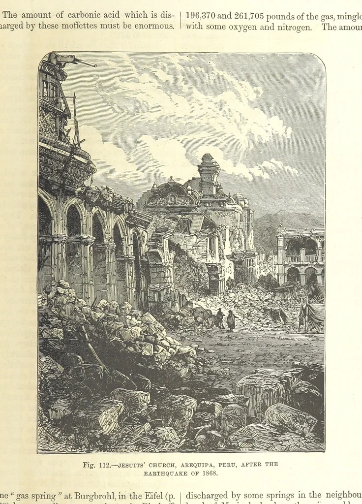 An illustration from Our Earth and its Story: a popular treatise on physical geography. Edited by R. Brown. With ... coloured plates and maps, etc, 1893, leaf 255