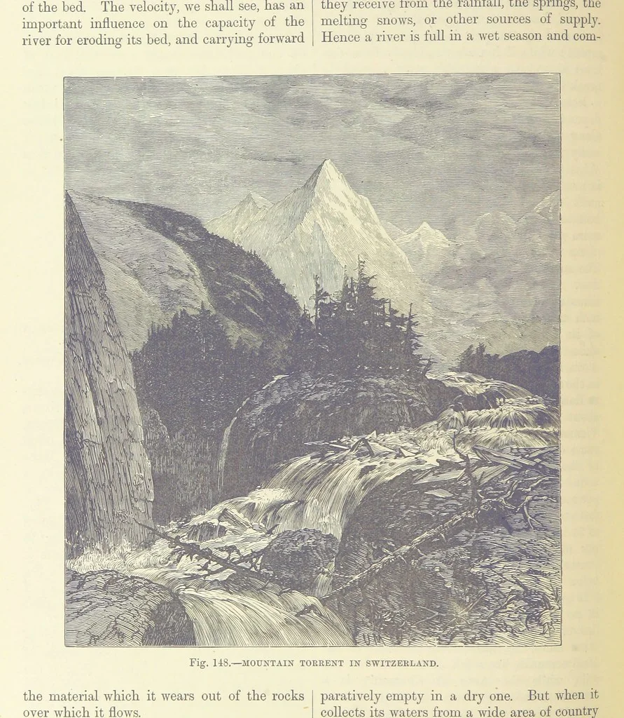 An illustration from Our Earth and its Story: a popular treatise on physical geography. Edited by R. Brown. With ... coloured plates and maps, etc, 1893, leaf 326
