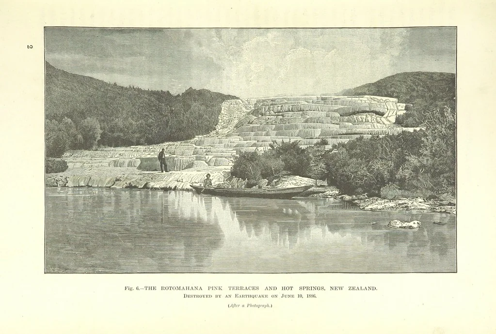 An illustration from Our Earth and its Story: a popular treatise on physical geography. Edited by R. Brown. With ... coloured plates and maps, etc, 1893, leaf 33