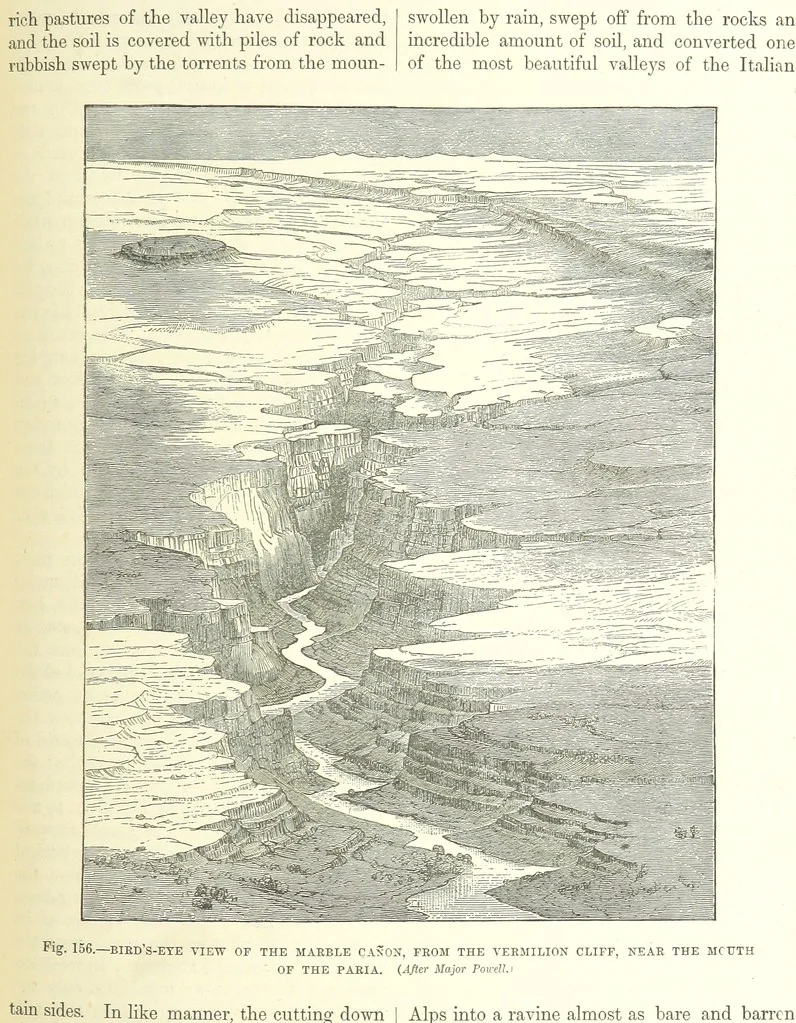 An illustration from Our Earth and its Story: a popular treatise on physical geography. Edited by R. Brown. With ... coloured plates and maps, etc, 1893, leaf 339