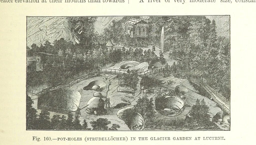 An illustration from Our Earth and its Story: a popular treatise on physical geography. Edited by R. Brown. With ... coloured plates and maps, etc, 1893, leaf 345