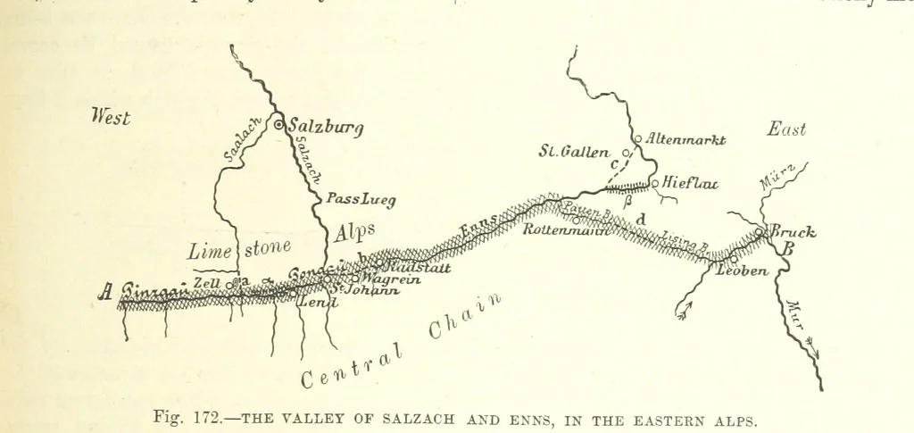 An illustration from Our Earth and its Story: a popular treatise on physical geography. Edited by R. Brown. With ... coloured plates and maps, etc, 1893, leaf 373