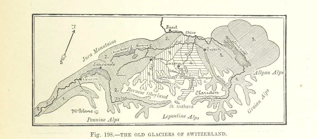 An illustration from Our Earth and its Story: a popular treatise on physical geography. Edited by R. Brown. With ... coloured plates and maps, etc, 1893, leaf 409