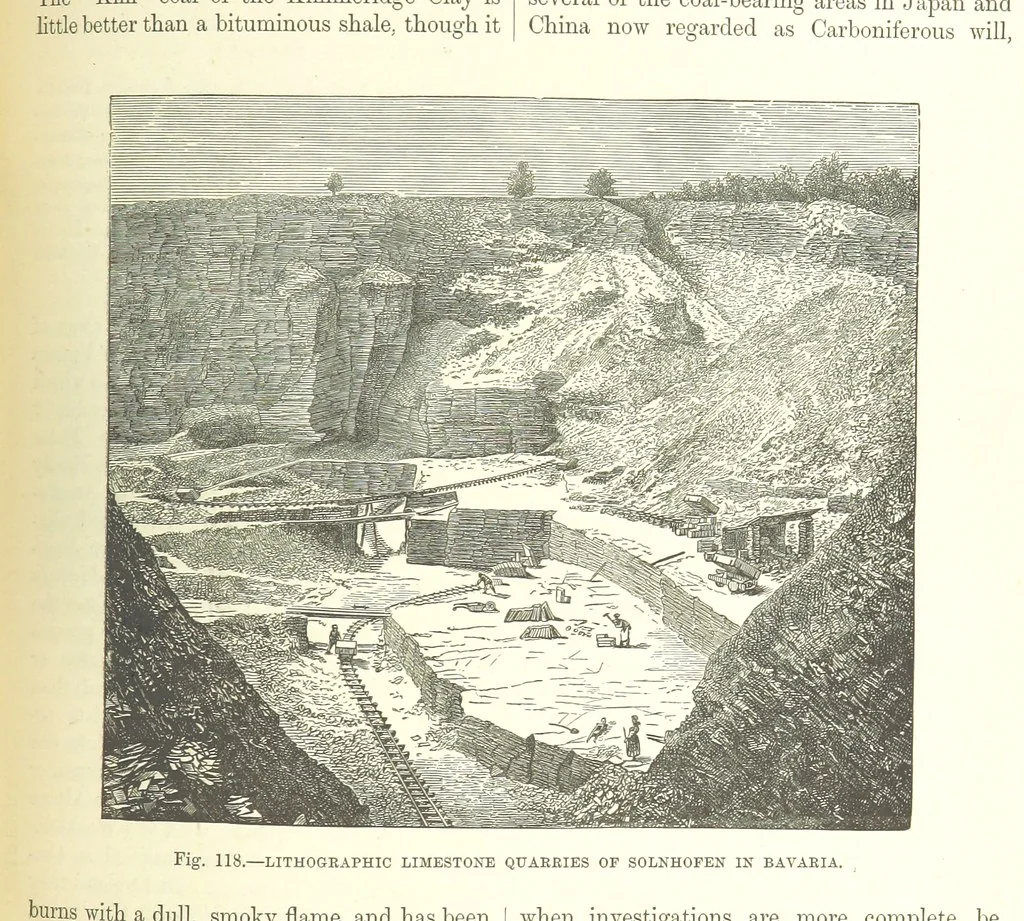 An illustration from Our Earth and its Story: a popular treatise on physical geography. Edited by R. Brown. With ... coloured plates and maps, etc, 1893, leaf 593