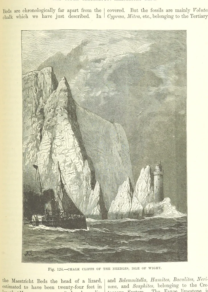 An illustration from Our Earth and its Story: a popular treatise on physical geography. Edited by R. Brown. With ... coloured plates and maps, etc, 1893, leaf 605