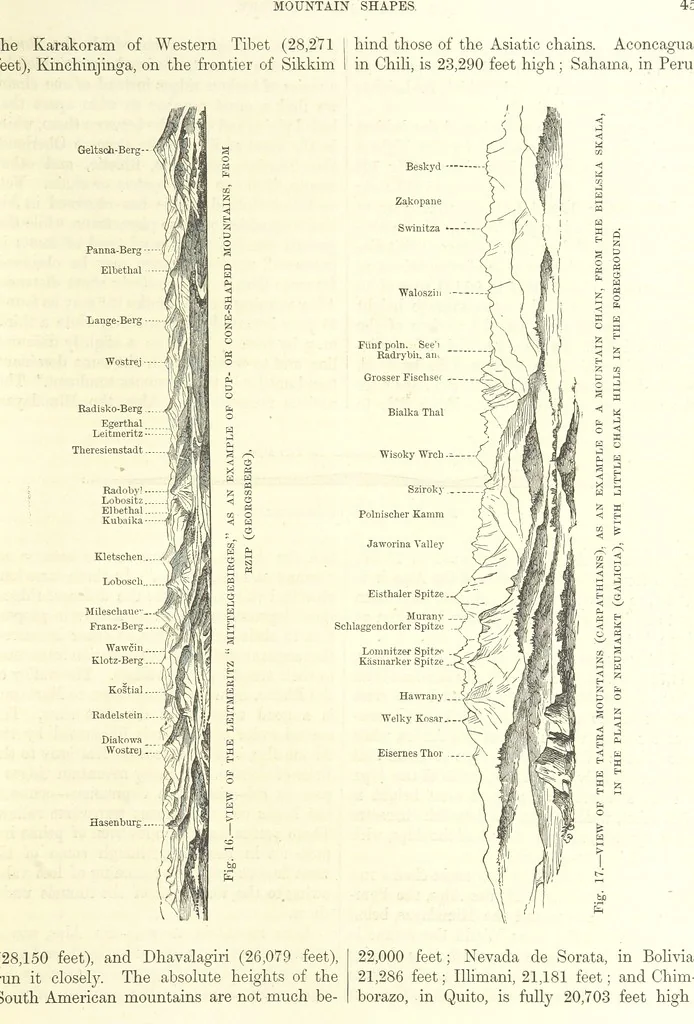 An illustration from Our Earth and its Story: a popular treatise on physical geography. Edited by R. Brown. With ... coloured plates and maps, etc, 1893, leaf 63