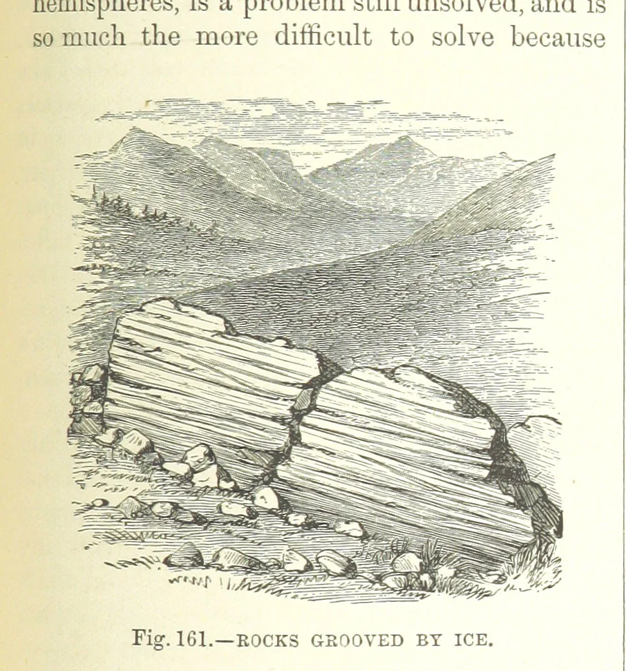 An illustration from Our Earth and its Story: a popular treatise on physical geography. Edited by R. Brown. With ... coloured plates and maps, etc, 1893, leaf 669