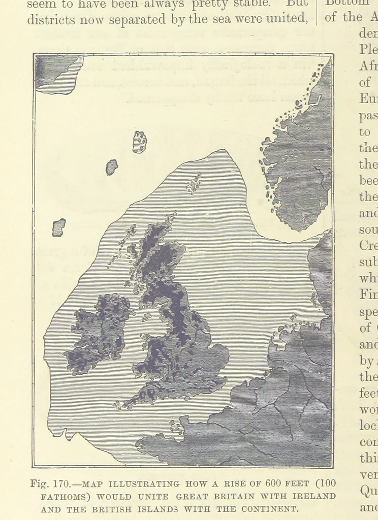 An illustration from Our Earth and its Story: a popular treatise on physical geography. Edited by R. Brown. With ... coloured plates and maps, etc, 1893, leaf 678