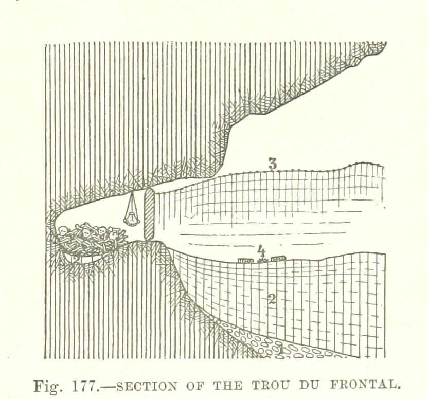 An illustration from Our Earth and its Story: a popular treatise on physical geography. Edited by R. Brown. With ... coloured plates and maps, etc, 1893, leaf 691