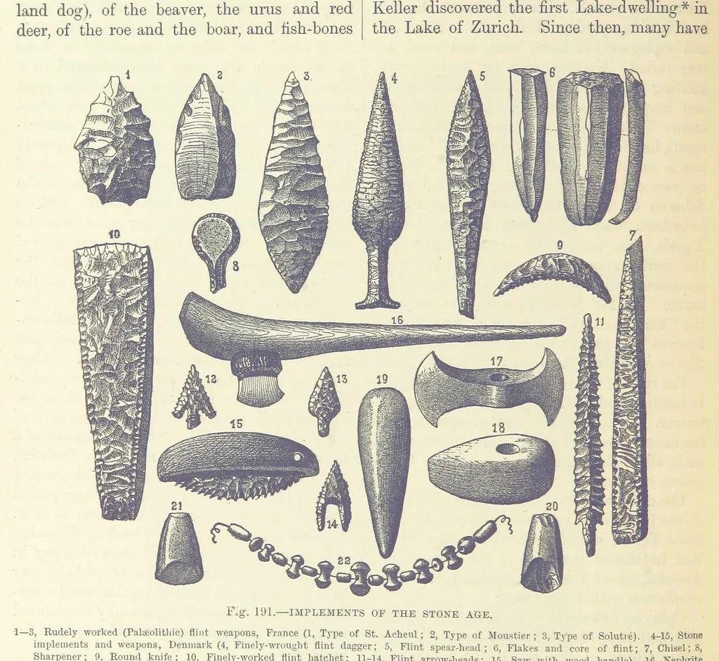 An illustration from Our Earth and its Story: a popular treatise on physical geography. Edited by R. Brown. With ... coloured plates and maps, etc, 1893, leaf 700