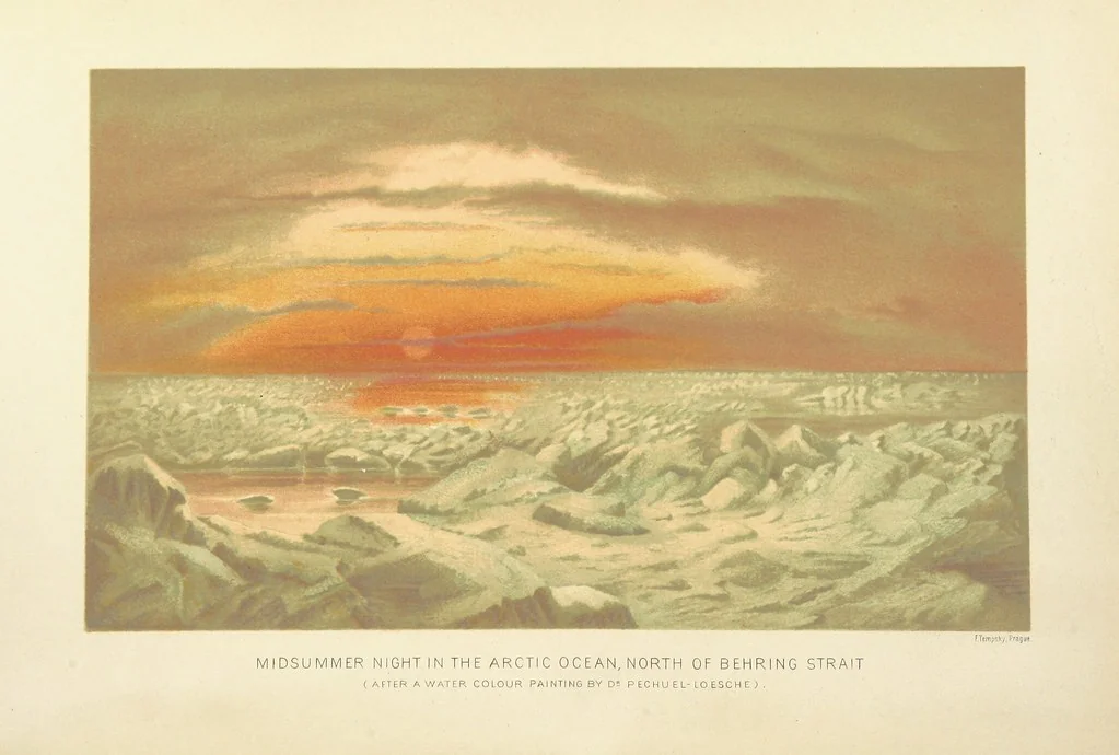 An illustration from Our Earth and its Story: a popular treatise on physical geography. Edited by R. Brown. With ... coloured plates and maps, etc, 1893, leaf 8
