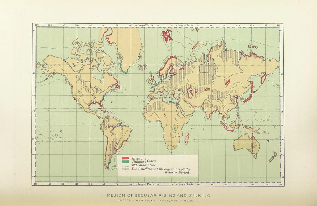 An illustration from Our Earth and its Story: a popular treatise on physical geography. Edited by R. Brown. With ... coloured plates and maps, etc, 1893, leaf 84