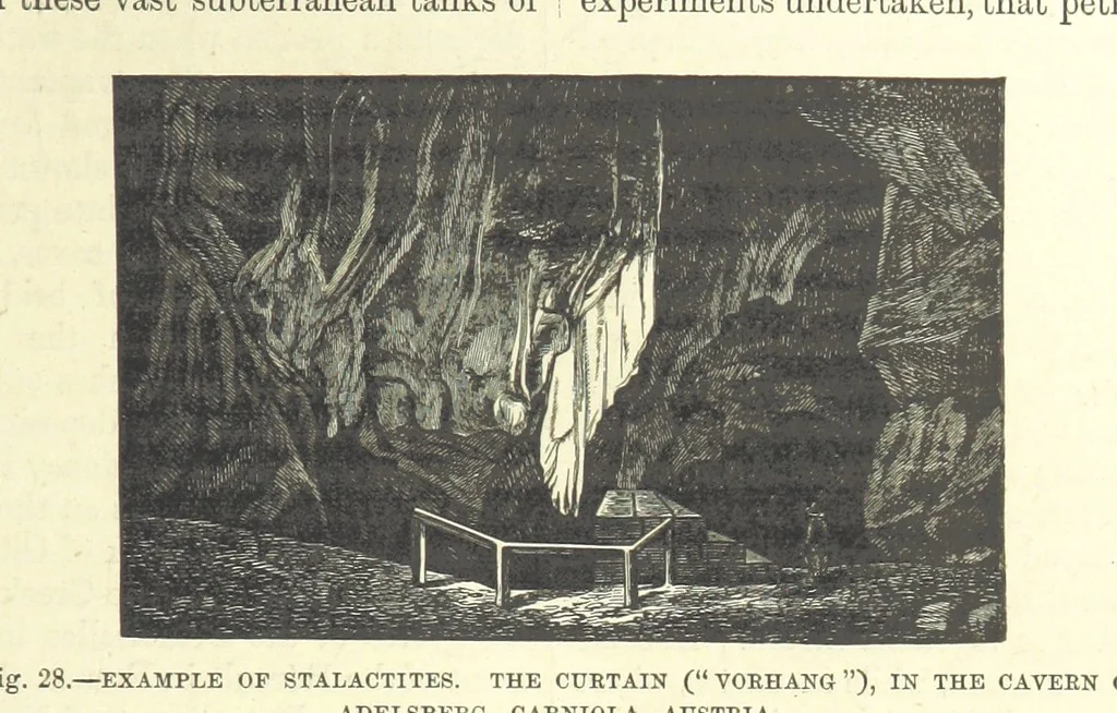 An illustration from Our Earth and its Story: a popular treatise on physical geography. Edited by R. Brown. With ... coloured plates and maps, etc, 1893, leaf 85