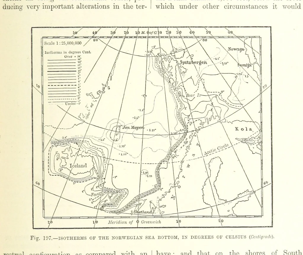 An illustration from Our Earth and its Story: a popular treatise on physical geography. Edited by R. Brown. With ... coloured plates and maps, etc, 1893, leaf 231