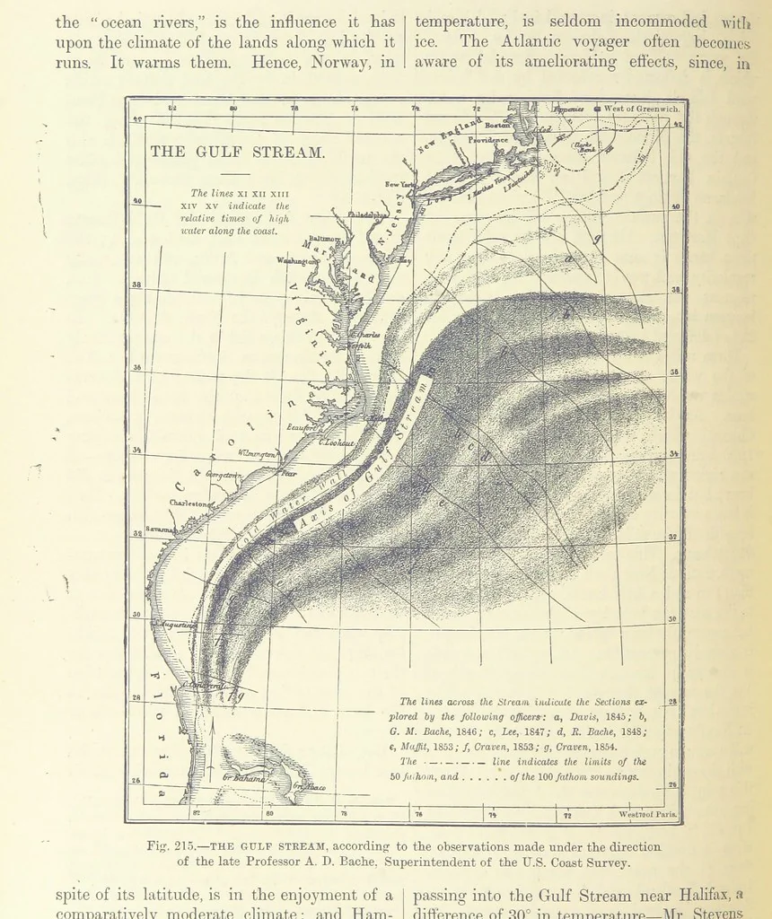 An illustration from Our Earth and its Story: a popular treatise on physical geography. Edited by R. Brown. With ... coloured plates and maps, etc, 1893, leaf 258