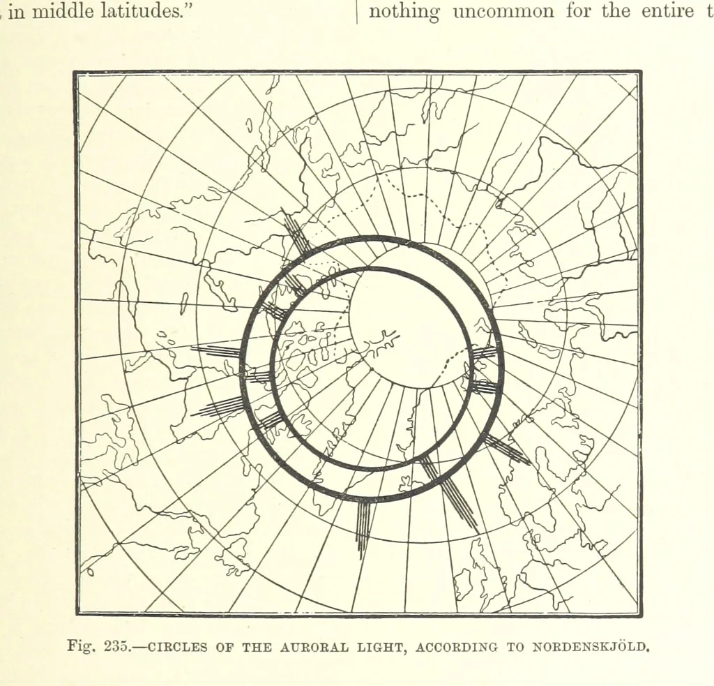 An illustration from Our Earth and its Story: a popular treatise on physical geography. Edited by R. Brown. With ... coloured plates and maps, etc, 1893, leaf 303