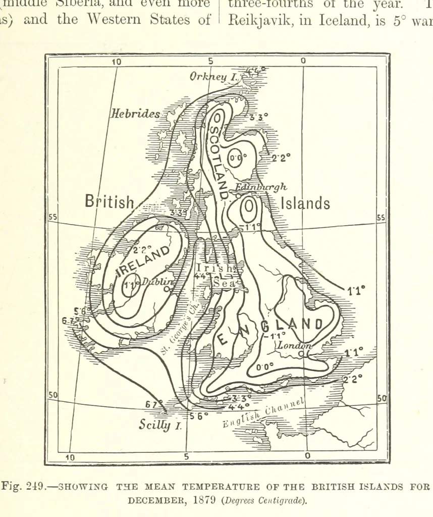 An illustration from Our Earth and its Story: a popular treatise on physical geography. Edited by R. Brown. With ... coloured plates and maps, etc, 1893, leaf 333