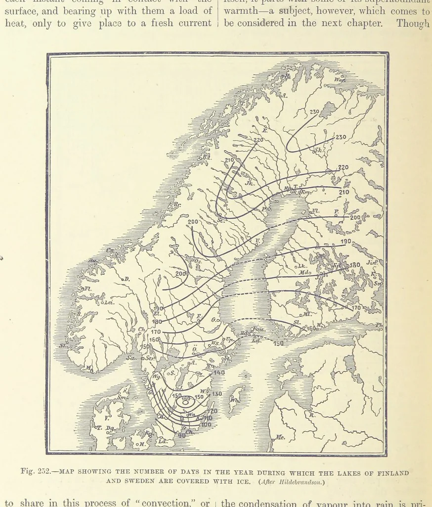 An illustration from Our Earth and its Story: a popular treatise on physical geography. Edited by R. Brown. With ... coloured plates and maps, etc, 1893, leaf 336