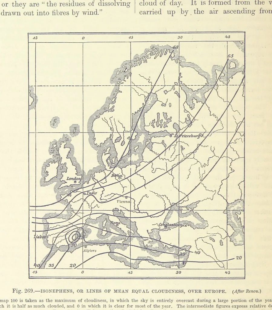 An illustration from Our Earth and its Story: a popular treatise on physical geography. Edited by R. Brown. With ... coloured plates and maps, etc, 1893, leaf 372
