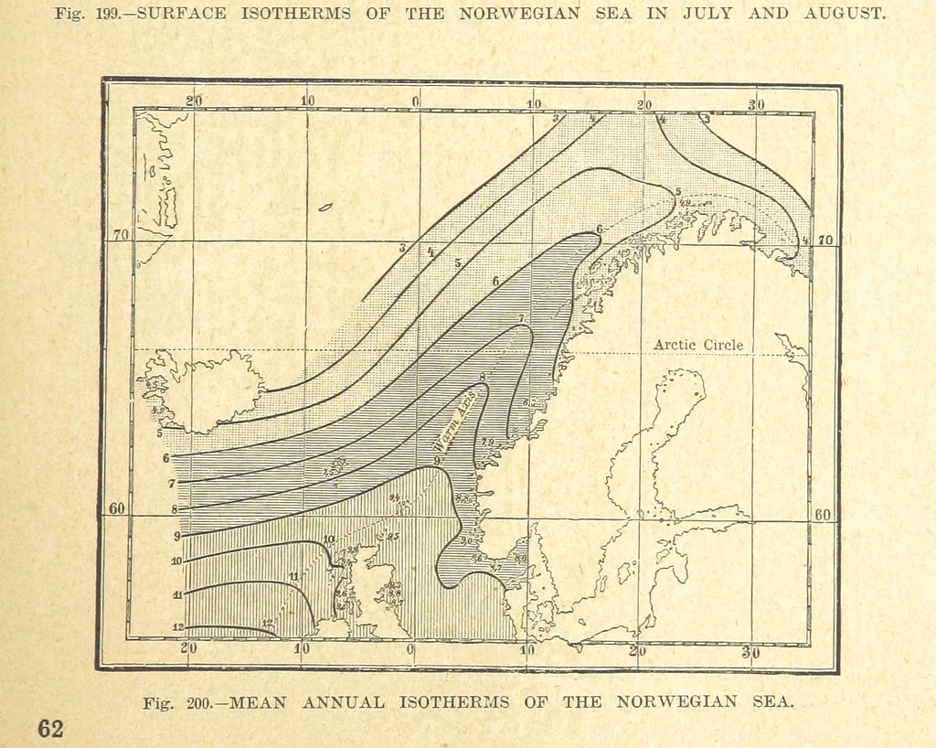 An illustration from Our Earth and its Story: a popular treatise on physical geography. Edited by R. Brown. With ... coloured plates and maps, etc, 1899, leaf 225