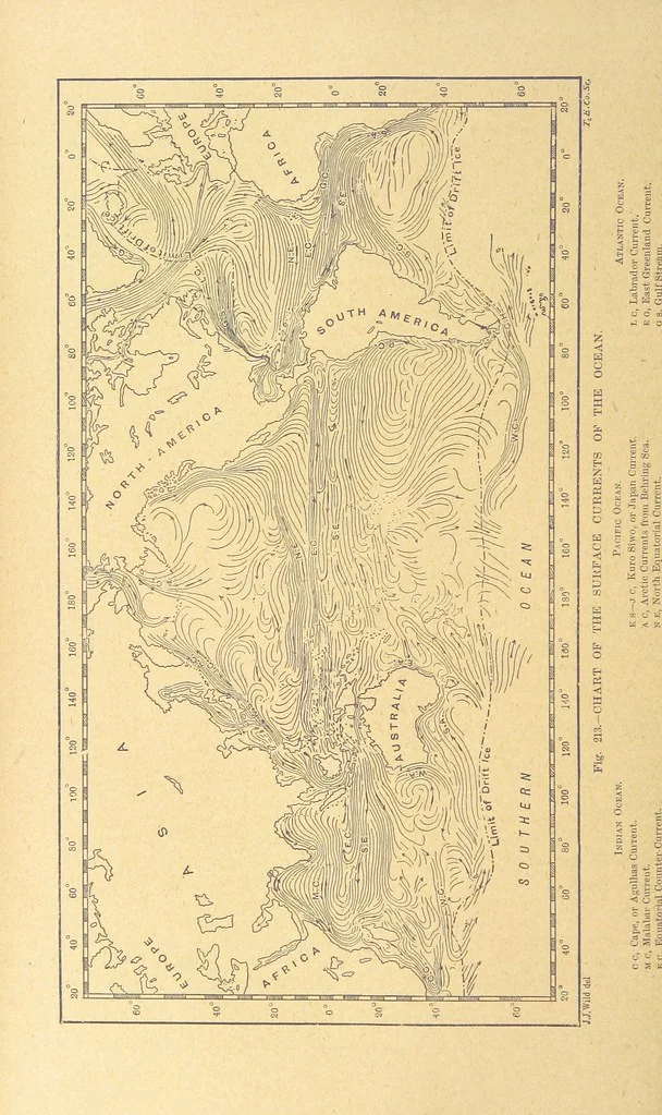 An illustration from Our Earth and its Story: a popular treatise on physical geography. Edited by R. Brown. With ... coloured plates and maps, etc, 1899, leaf 244