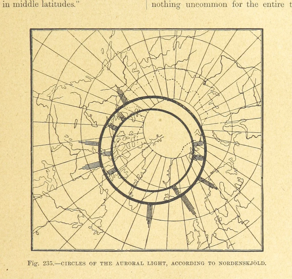 An illustration from Our Earth and its Story: a popular treatise on physical geography. Edited by R. Brown. With ... coloured plates and maps, etc, 1899, leaf 291