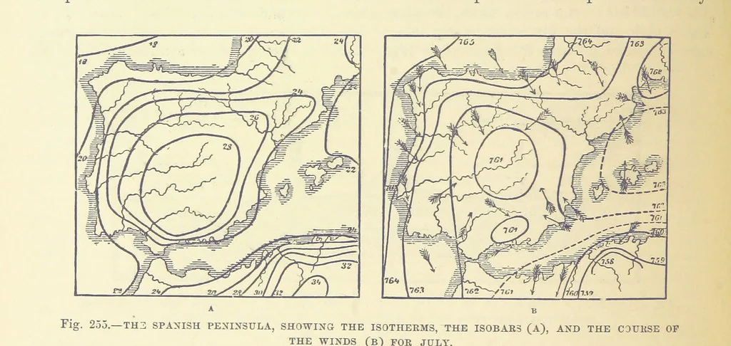 An illustration from Our Earth and its Story: a popular treatise on physical geography. Edited by R. Brown. With ... coloured plates and maps, etc, 1899, leaf 330