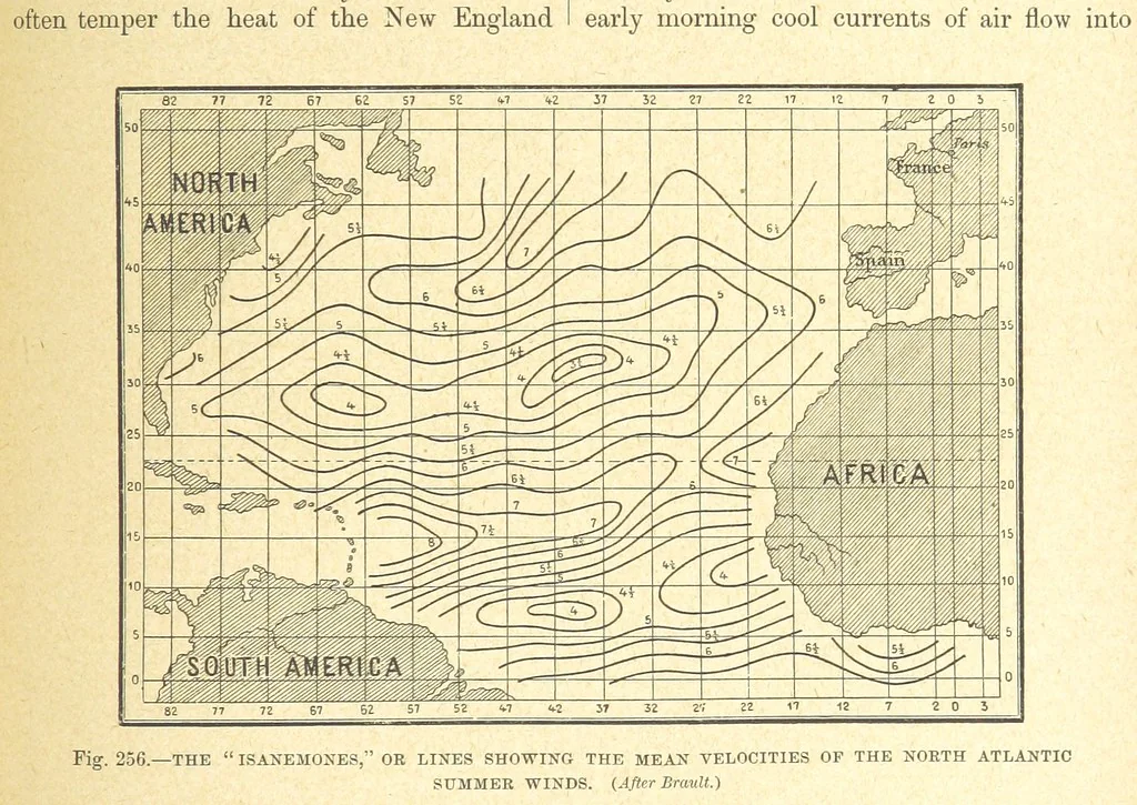 An illustration from Our Earth and its Story: a popular treatise on physical geography. Edited by R. Brown. With ... coloured plates and maps, etc, 1899, leaf 331