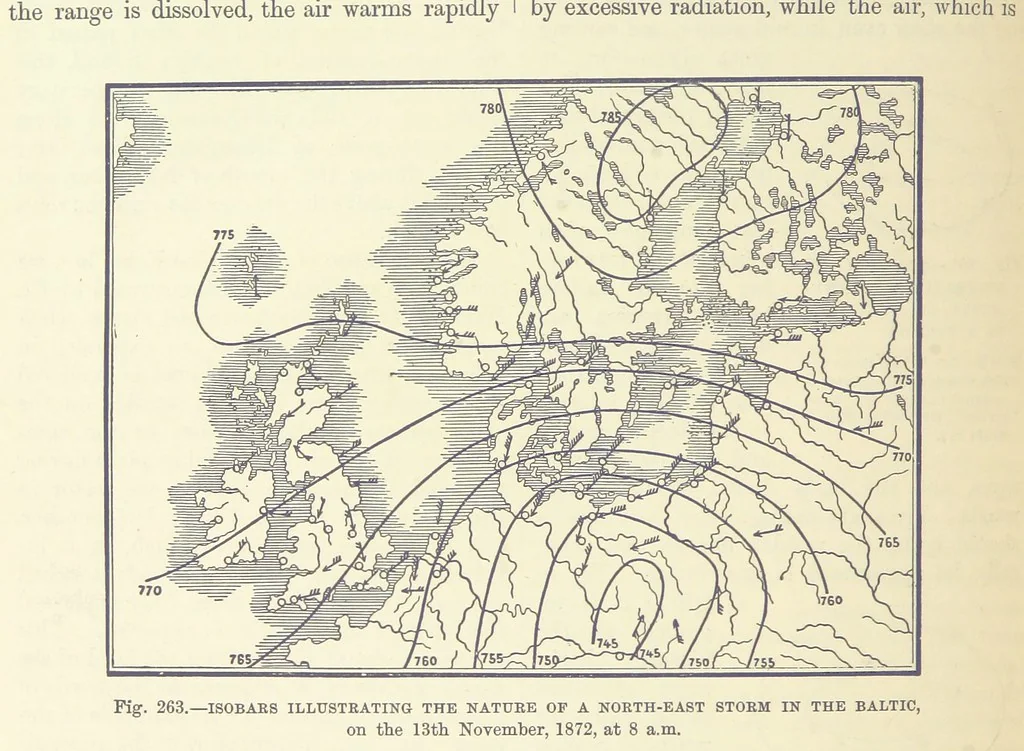 An illustration from Our Earth and its Story: a popular treatise on physical geography. Edited by R. Brown. With ... coloured plates and maps, etc, 1899, leaf 344