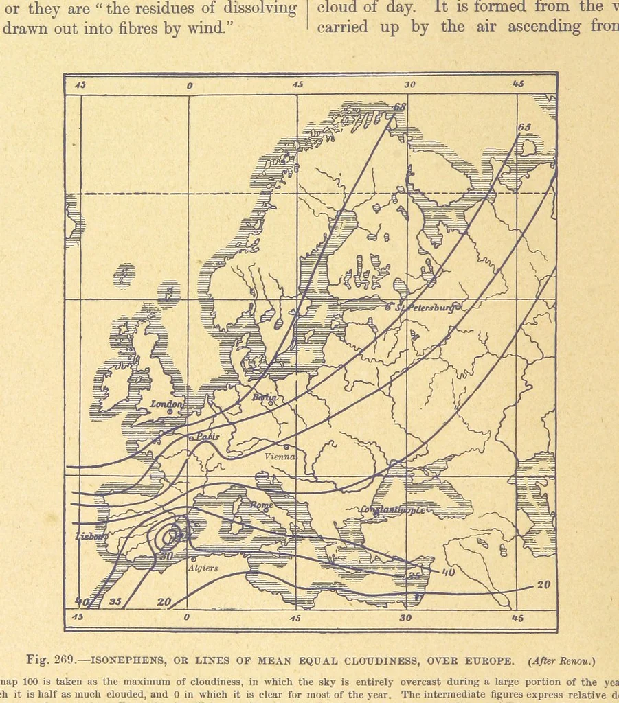 An illustration from Our Earth and its Story: a popular treatise on physical geography. Edited by R. Brown. With ... coloured plates and maps, etc, 1899, leaf 356