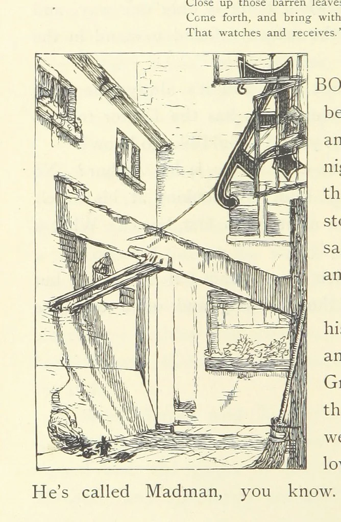 An illustration from Tom Brown's School Days. By an Old Boy [i.e. Thomas Hughes]. Third edition, 1869, leaf 298