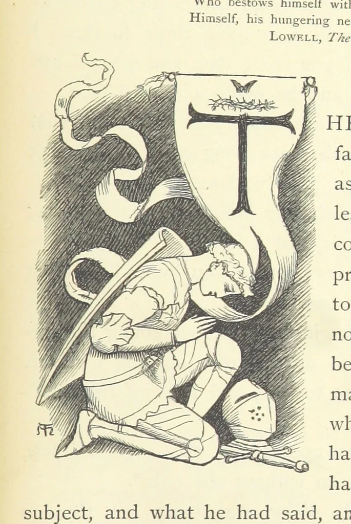 An illustration from Tom Brown's School Days. By an Old Boy [i.e. Thomas Hughes]. Third edition, 1869, leaf 385