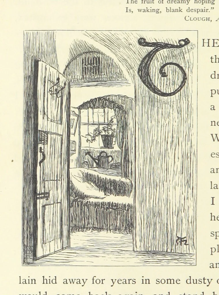 An illustration from Tom Brown's School Days. By an Old Boy [i.e. Thomas Hughes]. Third edition, 1869, leaf 406