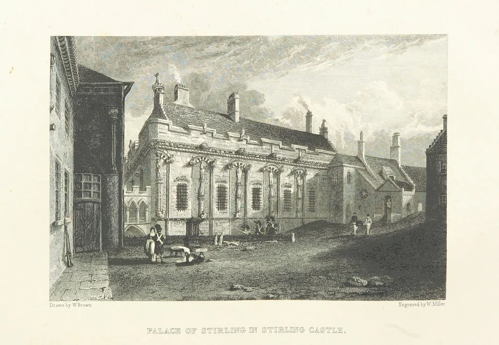An illustration from Select Views of the Royal Palaces of Scotland ... With illustrative descriptions ... by the late Rev. John Jamieson ... Second edition, 1840, leaf 140