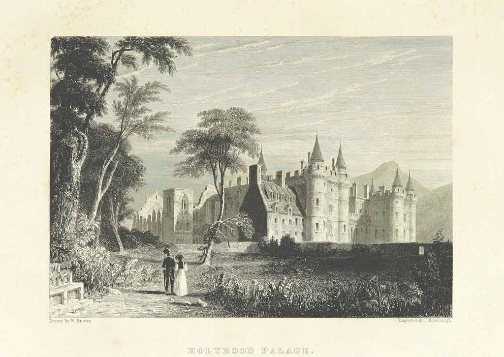 An illustration from Select Views of the Royal Palaces of Scotland ... With illustrative descriptions ... by the late Rev. John Jamieson ... Second edition, 1840, leaf 87