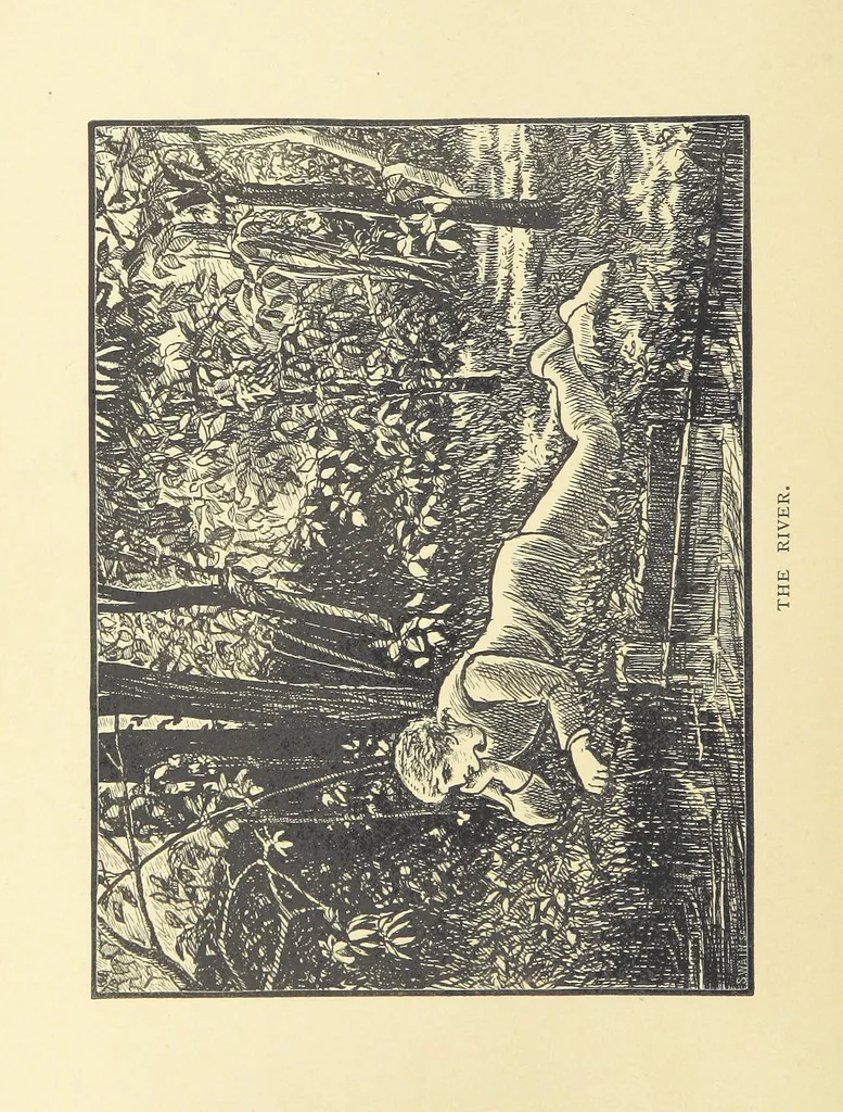 An illustration from Songs of Many Seasons ... Illustrated by G. Du Maurier, Walter Crane, etc, 1876, leaf 164