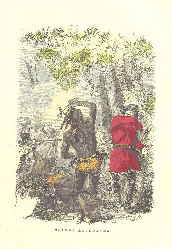An illustration from The Discoverers, Pioneers, and Settlers of North and South America, from the earliest period, 982, to the present time ... With numerous ... illustrations, etc, 1853, leaf 645