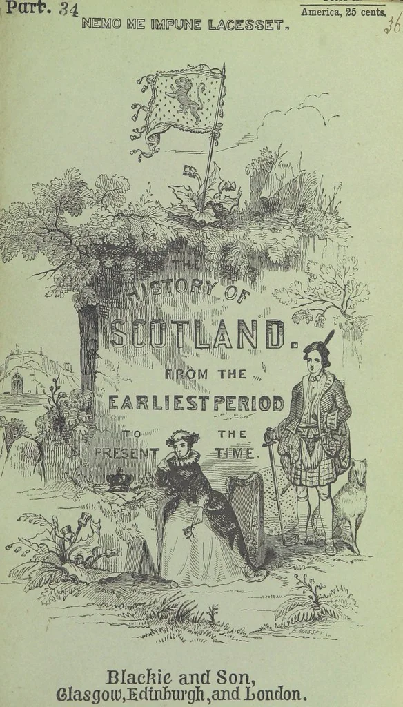 An illustration from The History of Scotland, translated ... with notes, and a continuation to the present time. A new edition ... By James Aikman, 1855, leaf 15