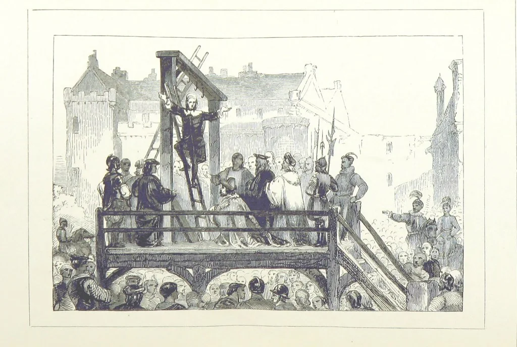An illustration from The History of Scotland, translated ... with notes, and a continuation to the present time. A new edition ... By James Aikman, 1855, leaf 218