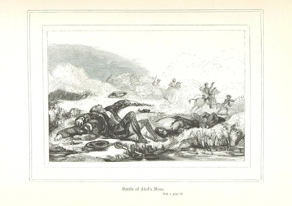 An illustration from The History of Scotland, translated ... with notes, and a continuation to the present time. A new edition ... By James Aikman, 1855, leaf 49