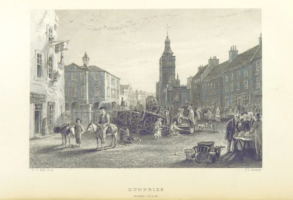 An illustration from The History of Scotland, translated ... with notes, and a continuation to the present time. A new edition ... By James Aikman, 1855, leaf 574