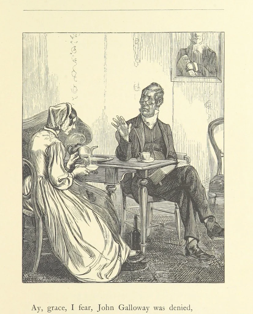 An illustration from North Coast and other poems ... With illustrations by J. Wolf, T. Dalziel [and others] ... Engraved by the Brothers Dalziel, 1868, leaf 173