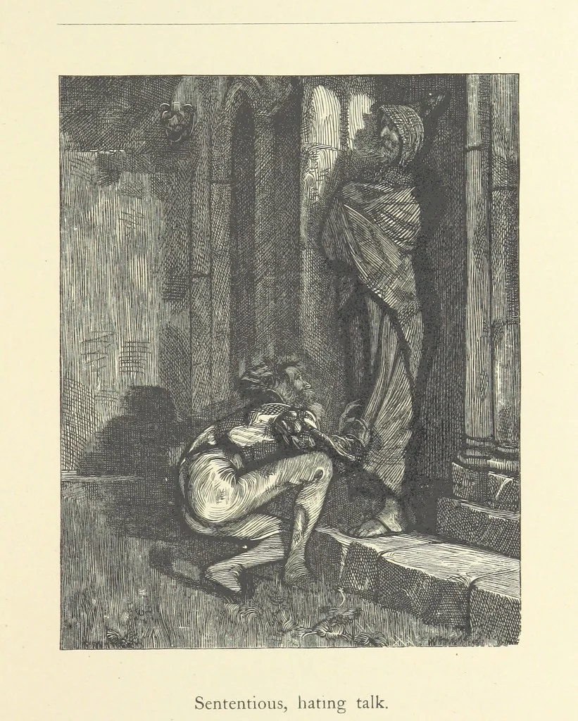 An illustration from North Coast and other poems ... With illustrations by J. Wolf, T. Dalziel [and others] ... Engraved by the Brothers Dalziel, 1868, leaf 191