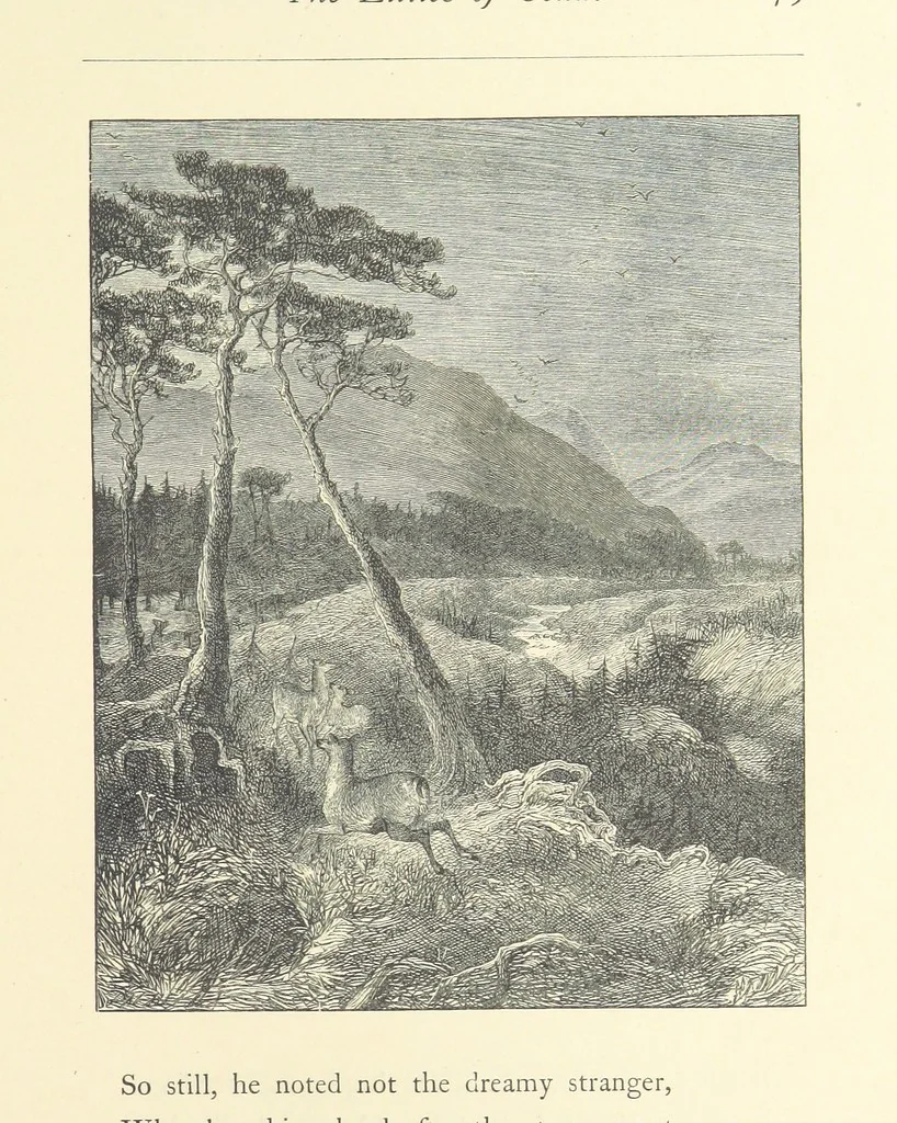 An illustration from North Coast and other poems ... With illustrations by J. Wolf, T. Dalziel [and others] ... Engraved by the Brothers Dalziel, 1868, leaf 201