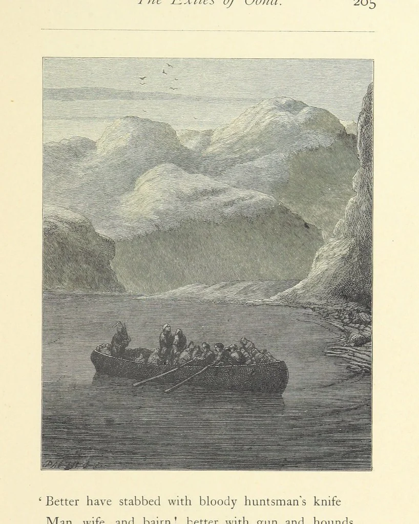 An illustration from North Coast and other poems ... With illustrations by J. Wolf, T. Dalziel [and others] ... Engraved by the Brothers Dalziel, 1868, leaf 227