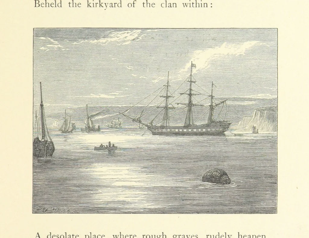 An illustration from North Coast and other poems ... With illustrations by J. Wolf, T. Dalziel [and others] ... Engraved by the Brothers Dalziel, 1868, leaf 231