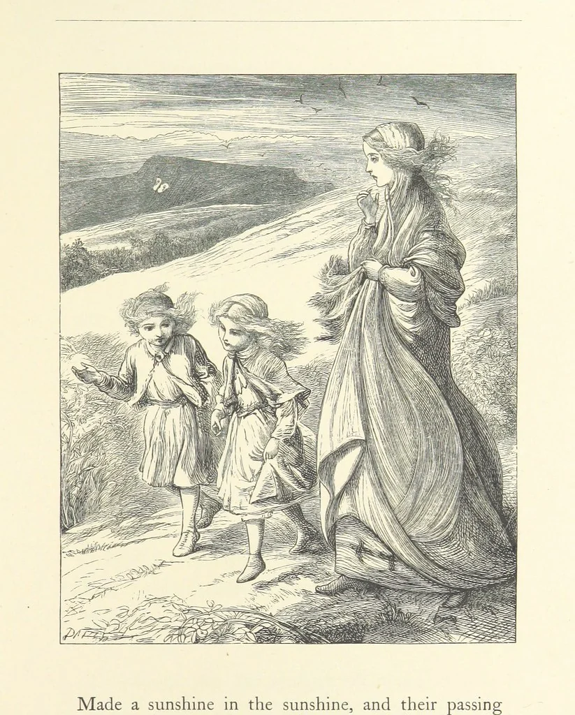 An illustration from North Coast and other poems ... With illustrations by J. Wolf, T. Dalziel [and others] ... Engraved by the Brothers Dalziel, 1868, leaf 249