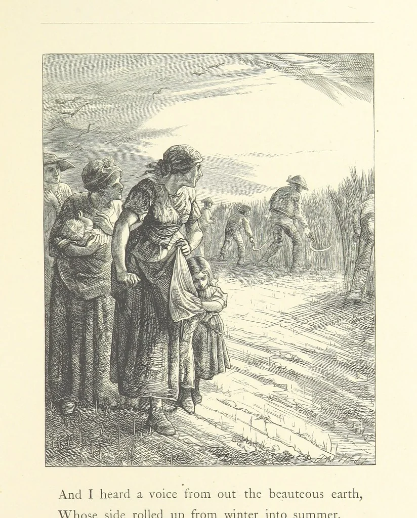 An illustration from North Coast and other poems ... With illustrations by J. Wolf, T. Dalziel [and others] ... Engraved by the Brothers Dalziel, 1868, leaf 253