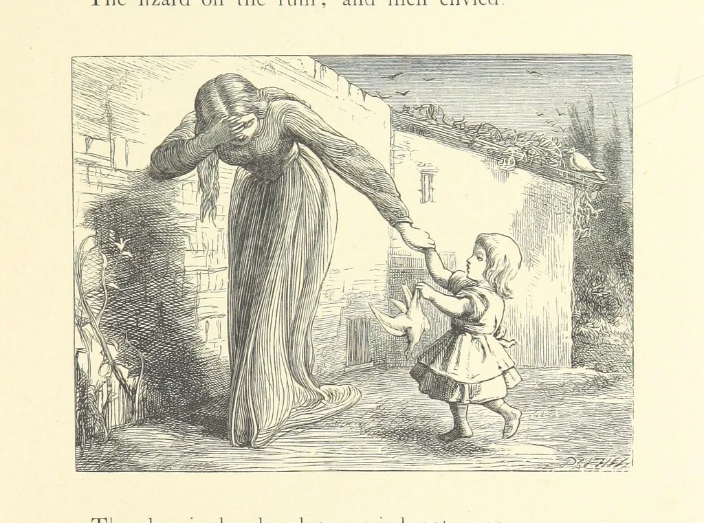 An illustration from North Coast and other poems ... With illustrations by J. Wolf, T. Dalziel [and others] ... Engraved by the Brothers Dalziel, 1868, leaf 255